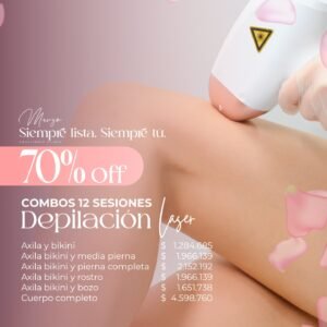 Combos 12 Sesiones Depilación Laser